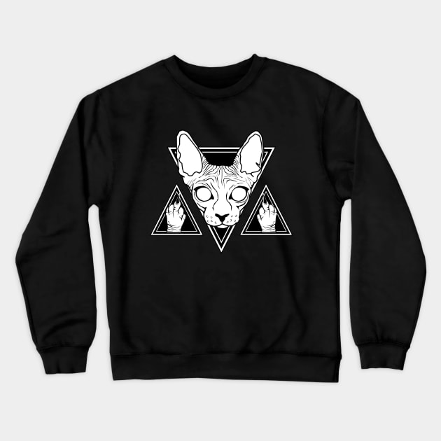 Sassy Sphynx Crewneck Sweatshirt by Von Kowen